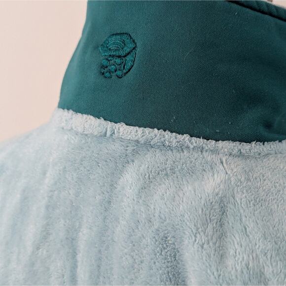 Mountain Hardwear Women's Full Zip Stand Collar Hi-Pile Sherpa Jacket Green, S - Picture 5 of 9